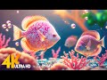 Aquarium 4k ultra  beautiful coral reef fish  sleep relaxing meditation music