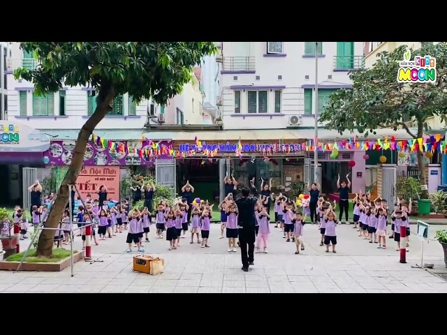 ️🎉️🎉 Đồng Diễn Bài Nhảy "Túp Lều Tranh" | Trường Mầm Non Kid's Moon