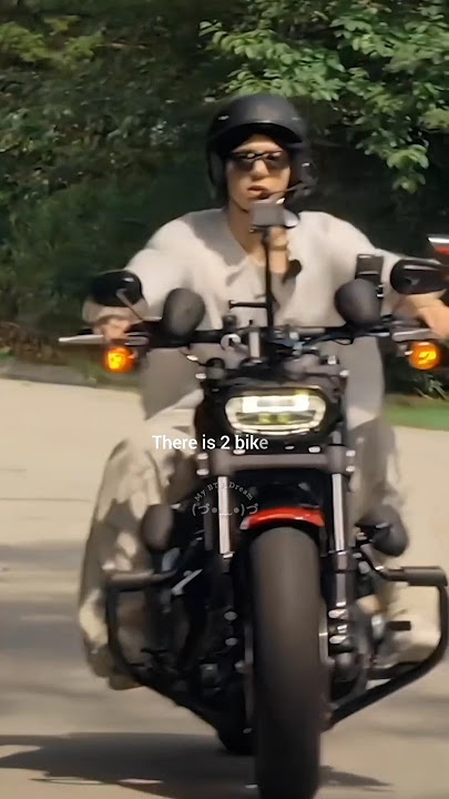 jungkook driving Harley Davidson bike 😲👀 #shorts #bts #jungkook
