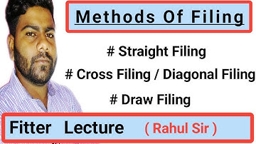 Methods Of Filing (Hindi) | Filing Methods |  Straight Filing | Cross Filing |  Draw Filing ||