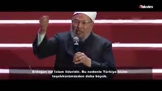 Yusuf el-Karadavi: Türkiye’ye, tüm tarih boyunca İslam'a yaptığı hizmetten dolayı teşekkür ediyoruz Resimi