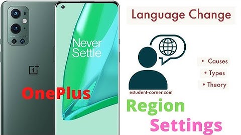 OnePlus 9 Pro Language Region Change Settings Hindi Urdu
