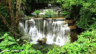 Relaxing Piano Music with Waterfall Sounds - Water Sounds Relaxing Sleep Music, Reading Music