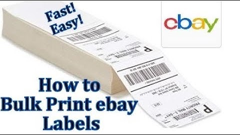 ebay Step by Step | How to Bulk Print ebay Shipping Labels | Process ebay Orders all at Once