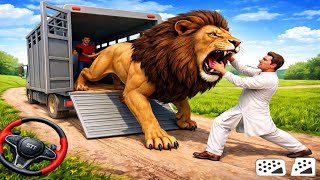 Angry Lion Attack 😱 Truck Se Nikalte Hi Control Kiya | Realistic 3D Game screenshot 5