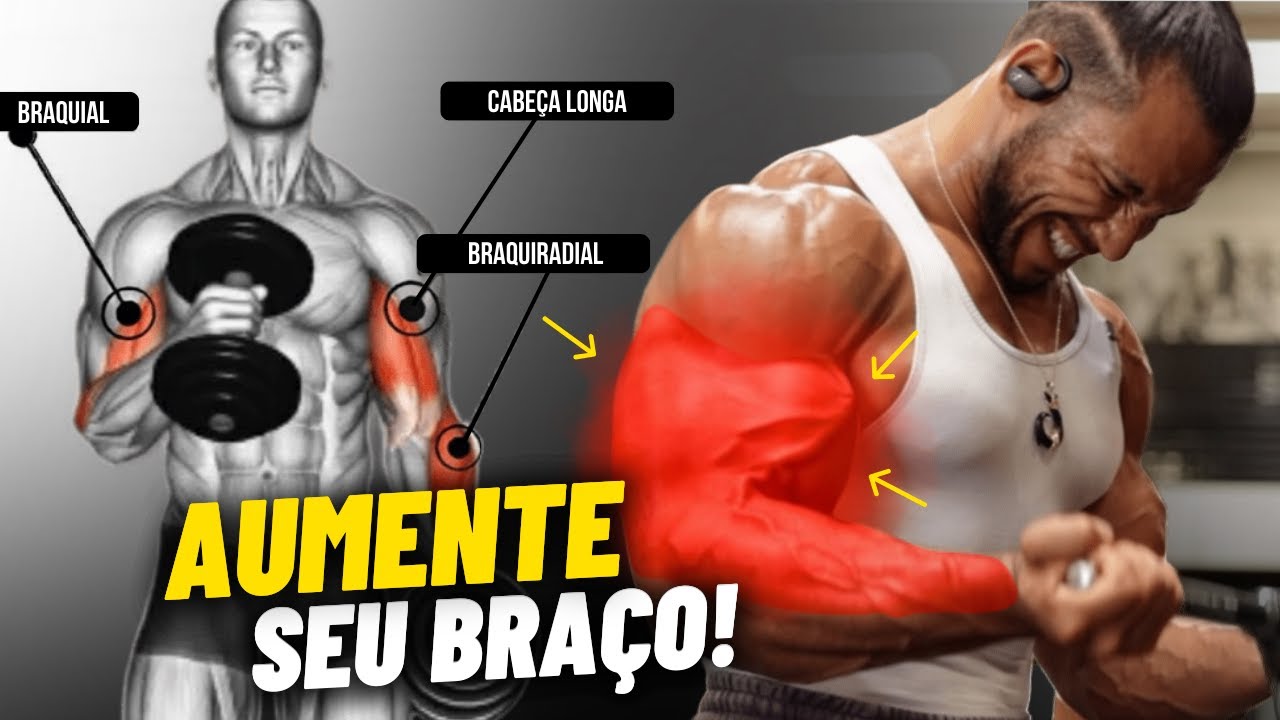 SUPER SÉRIE PARA TER BRAÇOS GIGANTES! Treino completo de bíceps e ...