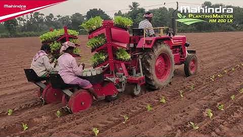 Mahindra Tray Seedling Transplanter || Multi-Crop Saplings Transplanter || Tobacco Saplings