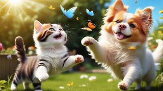 Cute Baby Animals  Soothing Music In Nature Scenes, Cute Animals Video With Peaceful Relaxing Music