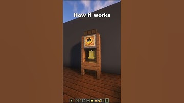 Minecraft Working Alarm Clock #shorts