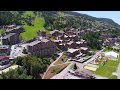 La station de nendaz en drone  hautenendaz canton du valais suisse