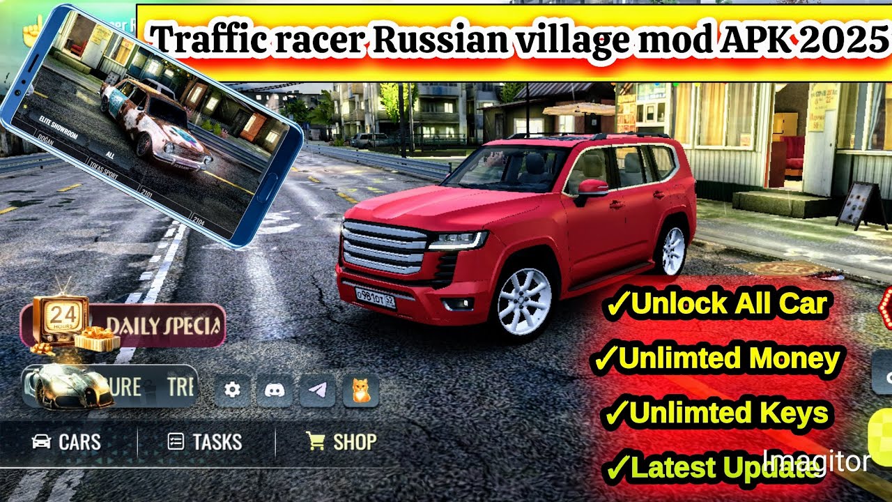 Russian village traffic racer mod apk Unlimited gold and money