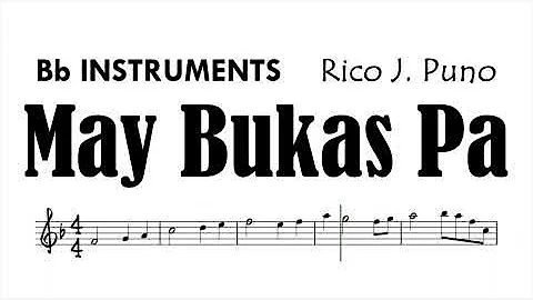 May Bukas Pa Bb Instruments Sheet Music Backing Track Play Along Partitura Rico J Puno