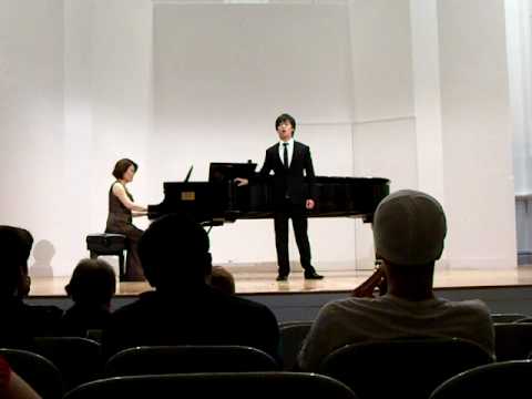 Alexander Chen sings "Hr ich das Liedchen klingen" from Dichterliebe by Schumann