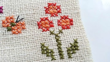 How To Create Simple Cross Stitched Flowers - DIY Crafts Tutorial - Guidecentral