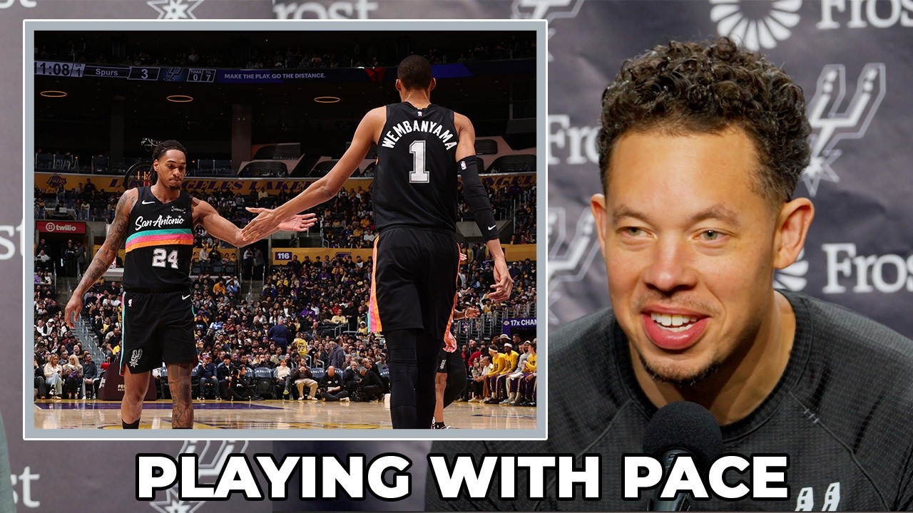 Митч Джонсон о том, что атака «Сан-Антонио Спёрс» набирает обороты с увеличением темпа.