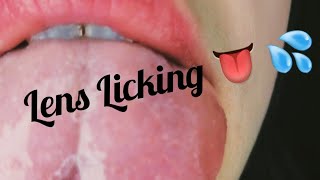 ASMR~ Lens Licking 😛