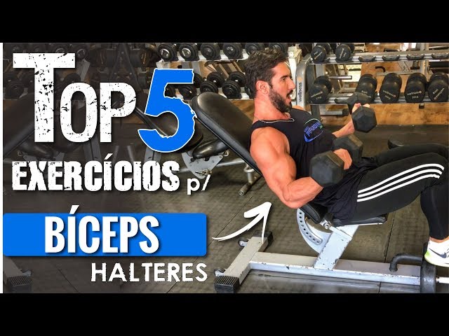 TOP 5 - Exercícios para BICEPS COM HALTERES 