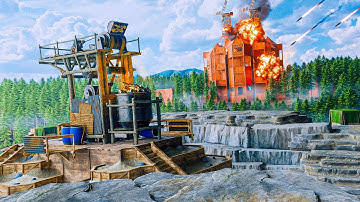 9,000 HOUR SOLO CLAIMS HQM QUARRY (1v7 Raid Defense) - Rust Movie