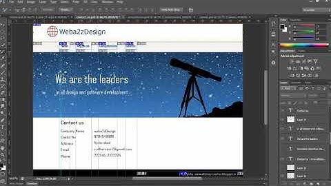 Photoshop Slice tool and Export a Website Layout with HTML   YouTube 2