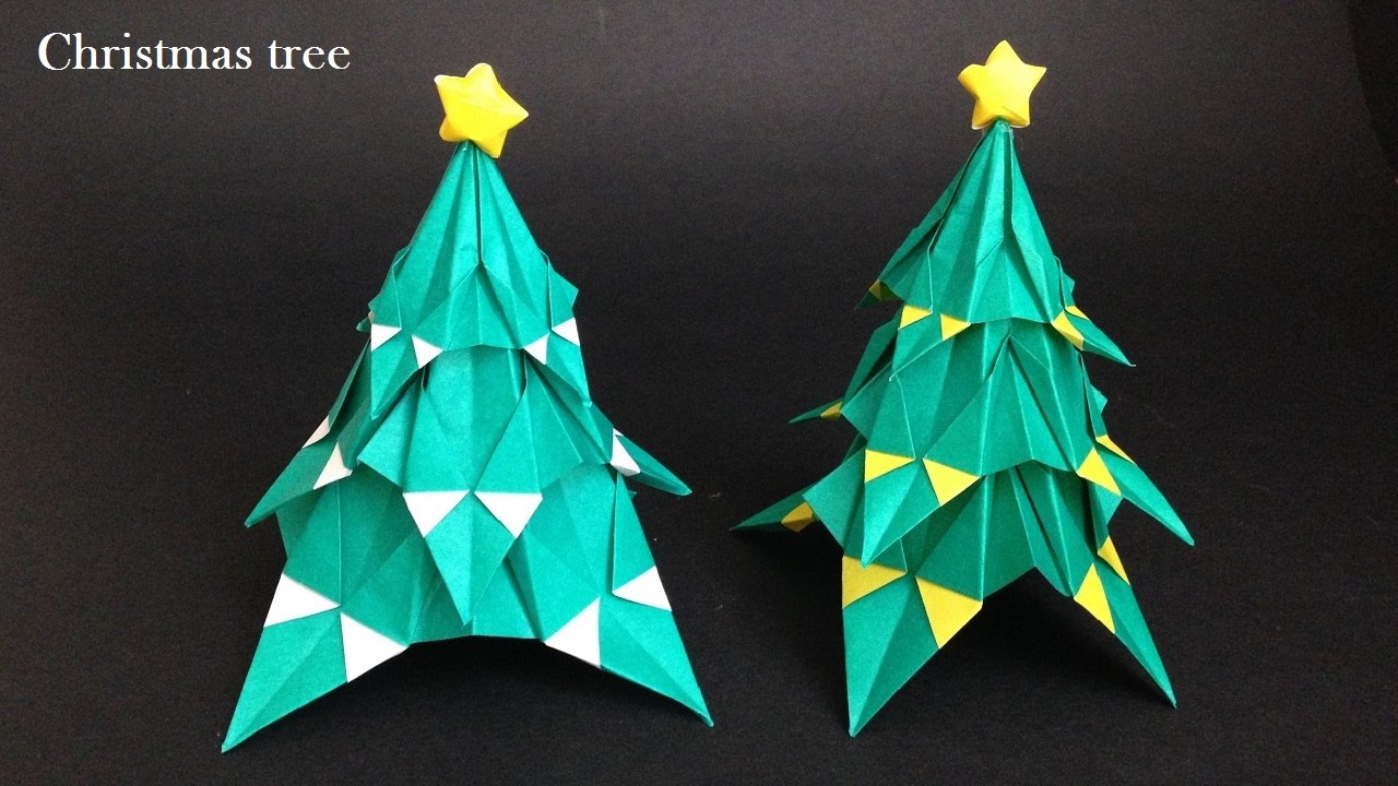 折り紙 クリスマスツリー 立体 折り方 Niceno1 Origami Christmas Tree 3d Youtube