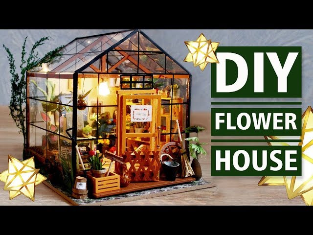 DIY Miniature House: Cathy's Flower House Tiny House Kit, Model