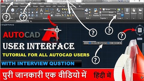 AutoCAD User Inter face || AutoCAD 2D | Basic Introduction | Customize User Interface in Hindi