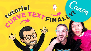 How to CURVE TEXT in Canva (in 1 click!) 🌈 NEW CANVA FEATURE