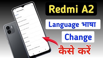 Redmi a2 language change kaise kare/Redmi a2 me bhasha kaise change kare