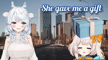 Iori gave her a gift