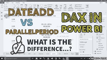 DATEADD vs PARALLELPERIOD DAX in Power BI - TAIK18 (6-8) Power BI