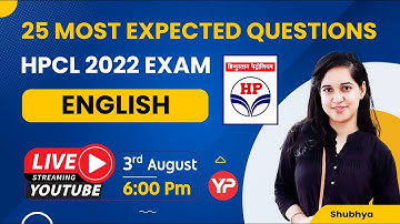 English | HPCL  2022 | 25 Most expected questions for HPCL 2022 Exam preparation