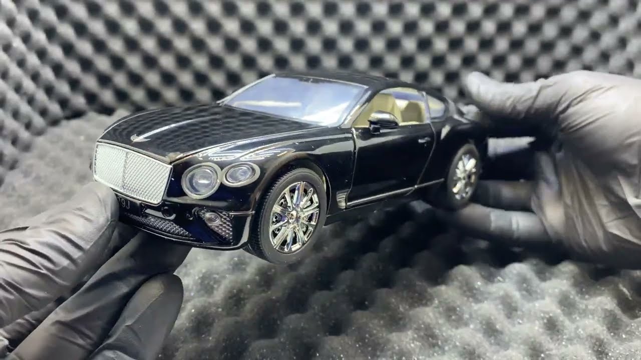 Unboxing Macheta metal replica Bentley continental deschide usi, capota si portbagaj