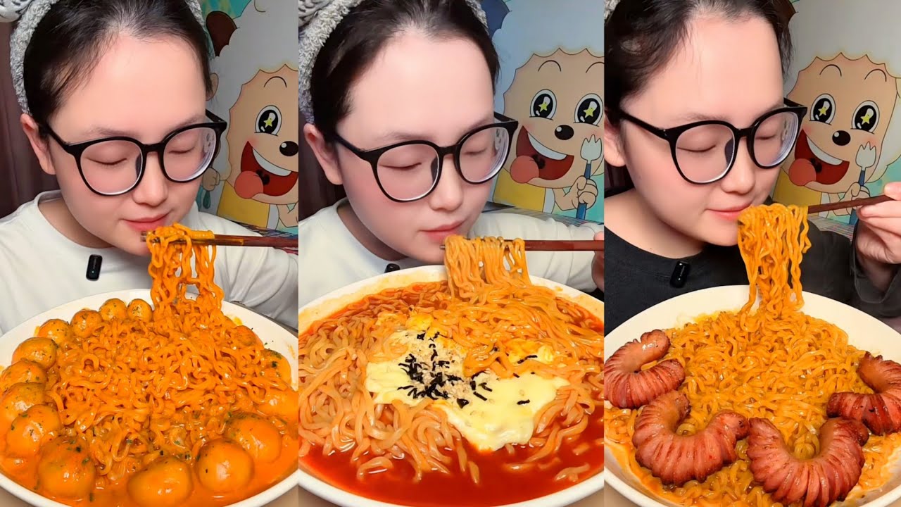 Spicy Eating Mukbang Chinese Food Noodles | ASMR/EATING 중국먹방! Eating Challenge #mukbang #noodles