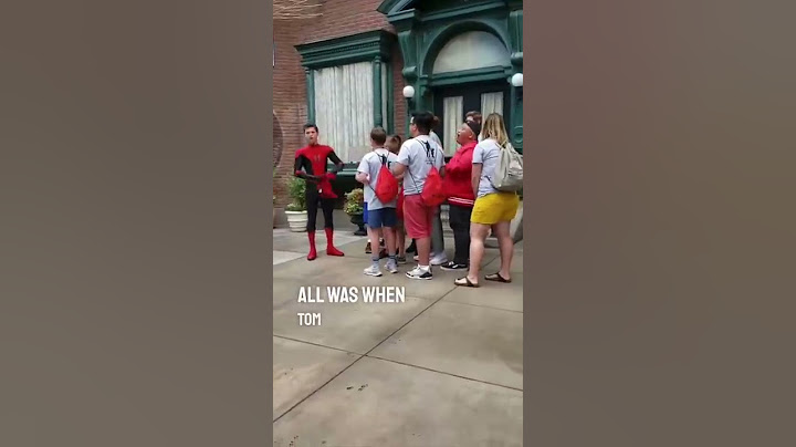 Tom Holland and Zendaya surprised these Spider-Man fans at Disneyland 👏