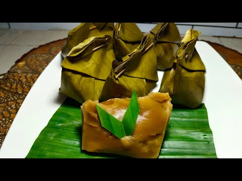 Cara Membuat Bongko Pisang Gula Merah