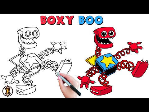 How To Draw Boxy Boo  STEP BY STEP TUTORIAL 