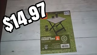Ozark trail 19 inch plastic folding table at #walmart for $14.97 #subscribe