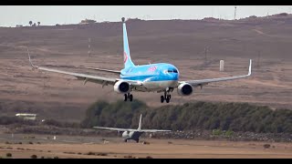 FUERTEVENTURA Airport Planespotting 2019 incl. Spanish Air Force CASA295, Sundair, Alba Star etc.