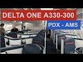 DELTA ONE A330-300 on their Strange Transatlantic Route