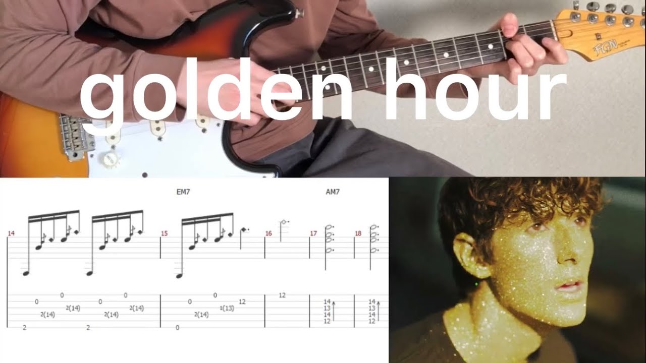 JVKE golden hour (guitar cover with tabs & chords) YouTube