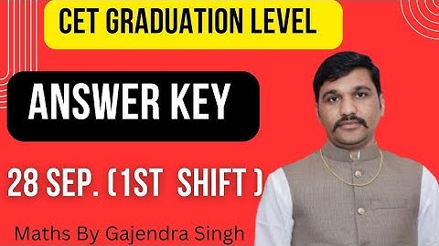 Rajasthan Cet Paper Solution 2024 | Rajasthan CET Paper Solution & Analysis (28 Sep) Shift 1