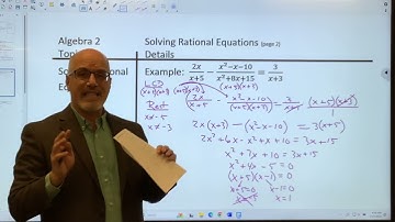 Alg 2 Topic 4-5 Solving Rational Equations