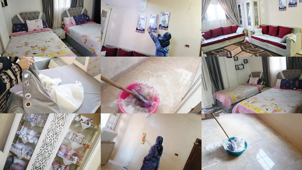 واخيرا😂 خلصت تنظيفات البيت 🏠 قبل مولد بساعتين🤗 وخلاص همشي واسيب البيت 