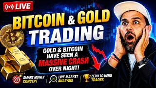 🔴 LIVE Bitcoin & Gold Scalping | Real-Time Trades + Analysis