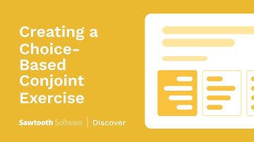 Creating a Choice-Based Conjoint Exercise