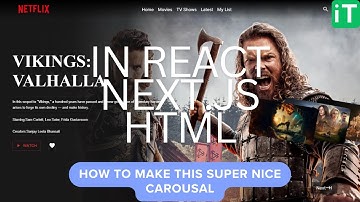Super Nice Movie Carousal For Your Project in Next.js | React | HTML Tutorial by I Plus T Solution