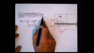 Example on Equivalent Systems with distributed loads not knowing the length and location of loads 4