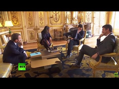 Palace leak? Macron's dog crashes media event by peeing on gilded fireplace at Elysee
