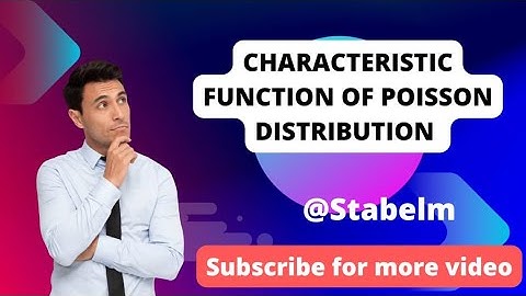Best way to get characteristic function of Poisson Distribution