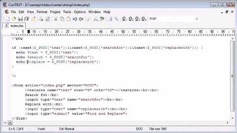 Beginner PHP Tutorial   55   Creating a Find and Replace Application Part 2   YouTube